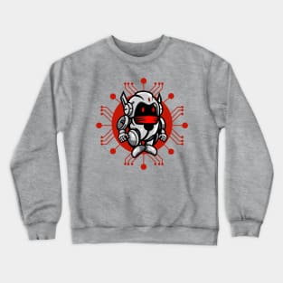 Cyber Ninja Robot Crewneck Sweatshirt